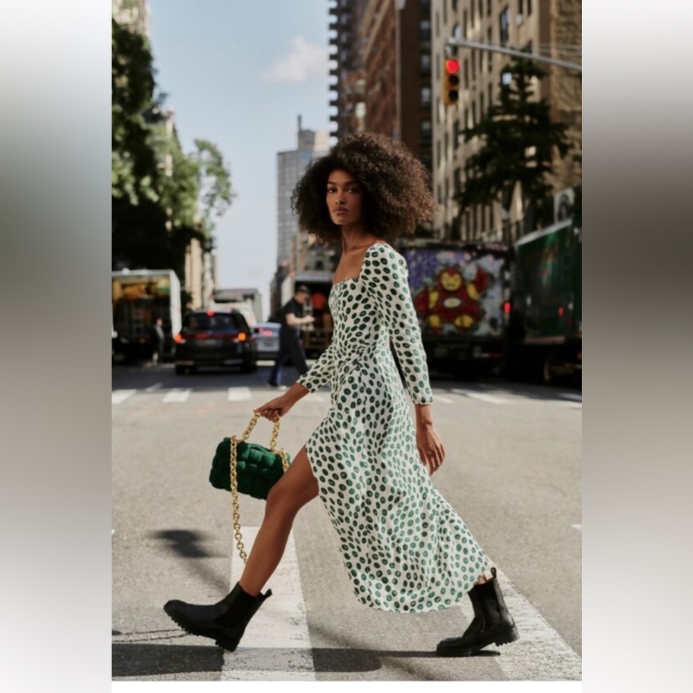 Reformation polka dot dress size 4